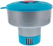 U.S. Pool Supply Pool Chlorine Floater Dispenser with Pop-Up Refill Indicator - Holds 3" Tablets, 7" Diameter, Large Durable Floating Chlorinator, Adjustable Flow for Balanced Chemical Delivery