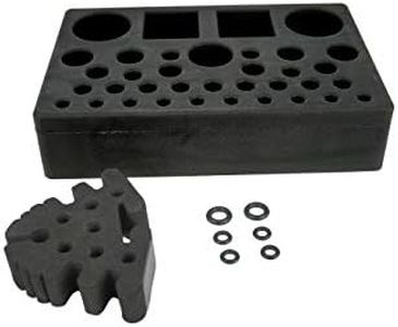 Aventik High Density Foam Fly Tying Vise Tool Holder Tool Caddy and Soft Foam Tool Caddy Tools Combo Pack Fly Tying Accessories Fly Tying Tool Station