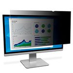 3M Computer Privacy Screen Filter for 24 inch Monitors - Black - Widescreen 16:9 - PF240W9B