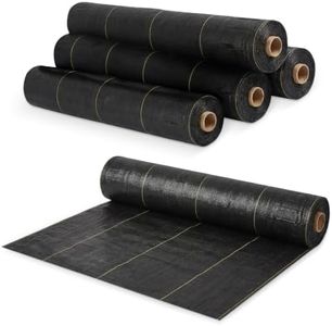 Dewitt 5-Pack Sunbelt Weed Barrier Fabric 3.2 oz, 4 x 300 Feet – Heavy-Duty Ground Cover Mat for Greenhouse Floors, Garden Rows, Raised Beds, Yard Gardening, and Outdoor Landscape Protection
