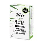 The Cheeky Panda Bamboo Facial Tissue | Plastic Free Travel Tissue Pack | 10 Super Soft Pocket Tissues