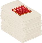 Utopia Kitchen - Flour Sack Dish Cloth,12 Pack Highly Absorbent 100% Cotton Kitchen Tea Towels for Cleaning, Drying & Wiping - 28 x 28 Inches (Natural)