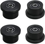 Qty.4 Machined Wheels/Rollers Compatible Total Gym Replacement, Fits Models 1000,1100,1400,1500,1600,1700,1800,1900,Achiever,Force,Gold,Max,Platinum,Platinum Plus,Pro,Supra,Supreme,Ultima,Ultra,XLI