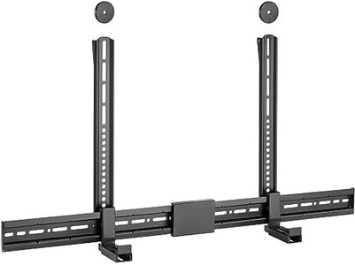 CondoMounts SBG8084 Universal Pillar Sound Bar Mount | Customized Size to FIT All-Brands | Easy Installation Above & Below TV | Holds 30lbs | Mounting Hardware Provided