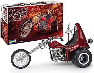 Revell 17325 Evil Iron Trike 1:8 Scale 153-Piece Skill Level 5 Model Motorcycle Bike Building Kit, White