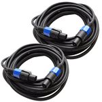 Seismic Audio TW12S35Pair 12 Gauge 35-Feet Speakon to Speakon PA/DJ Speaker Cable