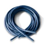 Round Waxed Cotton Thin Shoelaces 2.5mm Wide 75cm 100cm 125cm Long Dress Wax Cord Laces Brogues Shoes Boot (75cm, Navy Blue)…