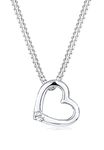 Elli Necklace Heart Crystal 925 Sterling Silver