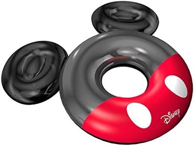 GoFloats Disney Mickey Mouse Pool Float Party Tube by - Inflatable Raft for Adults and Kids, red, Black