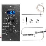 Digital Thermostat Kit for Traeger Parts Replacement, Pro Controller Thermometer Upgrade Control Panel Compatible with Traeger Pellet Grills, with Dual Meat Probe and 7" RTD Temperature Sensor