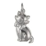 Designer Inspirations Boutique Cat Traditional Link Charm - 'Maria 925 Sterling Silver