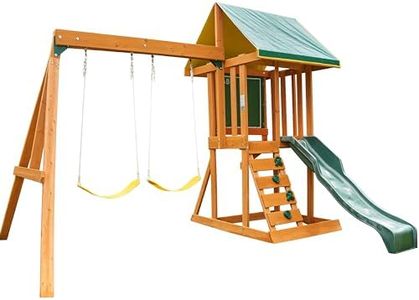 KidKraft Appleton Wooden Swing Set, (Amazon Exclusive)