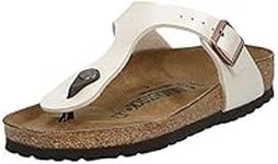 Birkenstock GIZEH Birko-Flor, Women's Sandals, Ivory (Graceful Pearl White/Antique Lace), 7 UK (40 EU)