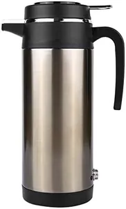 Keenso Car Kettle Boiler 1200ML 12V Stainless Steel Electric Incar Kettle Car Heating Cup Travel Thermoses Heating Water Bottle for Water Tea Coffee Milk(12V) Other electrical appliances