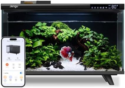 M1 5.3 Gallon Smart Fish Tank, App-Controlled Betta Aquarium Starter Kit
