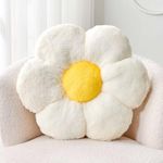 Kcvvcr White Flower Pillow, Cute De