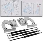 AUTO MT Vertical Doors Bolt On Kit Compatible,Universal Lambo Door Kit Bolt On Vertical Doors Hinge Kit Fit with Chevrolet, Nissan, Mazda, Ford, Subaru, Toyota HONDA HYUNDAI MARUTI 800 SUZUKI OMNI VAN