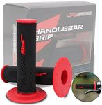 Dirt Bike Grips 7/8” Motorcycle Grips ATV Handlebar Grips Universal for CR125 250 CRF50 80 230 250 TRX450 XR50 70 100 400 CT125 CBR Dirt Pit Bike ATV Enduro Supermoto - Red