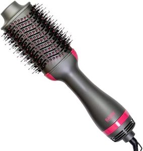 Bauer 38899 Hot Air Blow Dry Brush/Round Hair Dryer Brush for Medium to Long Hair/Ionic Oval Volumiser Styling Tool / 1200W