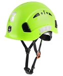 GREEN DEVIL Safety Helmet Hard Hat Adjustable Lightweight Vented ABS Work Helmet for Men and Women 6-Point Suspension ANSI Z89.1 Approved Ideal for Industrial & Construction