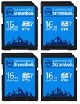 Everything But Stromboli 4 Pack 16GB SD Card for Browning Trail Camera Dark Ops, Recon Force, Defender, Spec Ops, Patriot, Strike Force Game Cam Memory Cards