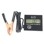 Spark Plugs Engine Digital Tach Meter Motorcycle Tachometer with Digital Display Timer Gauge for Small Gasoline Engines