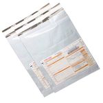 Securement Pod Courier Bags with Pouch, 12 x 16 Inches -100 Pieces