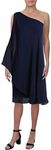 Lauren by Ralph Lauren Women's Londie One-Shoulder Dress, Indigo Blue, 10