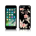 Jackster Trading Ltd Personalised Silicone Vintage Floral Flowers INITIALS Case for Apple IPHONE TPU (iPhone 6 Plus/6S Plus)