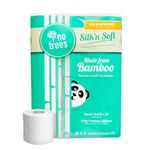 Silk'n Soft Bamboo Toilet Paper - Tree-Free Environment Safe Biodegradable Septic-Safe Fragrance Free Strong Dependable Panda Friendly Absorbent Bathroom Tissue 3-Ply (12 Rolls)