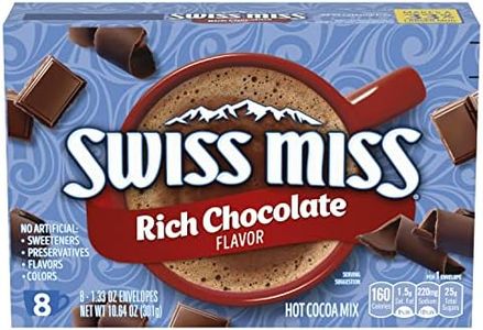 Swiss Miss Indulgent Collection Rich Chocolate Flavor Hot Cocoa Mix, 8 Count 10.64 oz 12-Pack