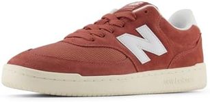 New Balance Men's 080 Court Sneaker, Red Rock/Nb 103 White, 9.5