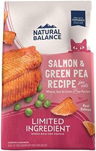 Natural Balance Limited Ingredient Adult Grain-Free Dry Cat Food, Salmon & Green Pea Recipe, 10 Pound (Pack of 1)