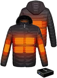 ANTARCTICA GEAR Heated Jacket, Lightweight Heating Jackets with 12V/5A Power Bank, 6 Areas Winter Coat for Men and Women