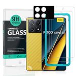 Ibywind 2 Pack Screen Protector For Xiaomi Poco X6 Pro 5G 6.67",9H Hardness Tempered Glass,With 1Pc Camera Lens Protector,Easy to Install