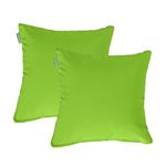 Gardenista 18" Garden Scatter Cushion | Outdoor Water Resistant Garden Furniture Pillow | Soft and Comfy Patio Furniture Cushions | Throw Pillows for Sofa, Couch, Balcony - 2 Pack (Lime)