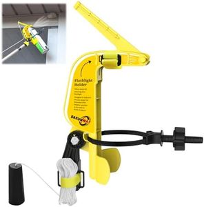 Dasunwat Spray Can Extension Pole Adaptor,Adjustment Sprayer Bracket Adaptor for Wasp/Hornet/Bee Spray Long Range,Spray Paint,Window Cleaner,Tree Pruning Sealer Spray,Spray Can Trigger Handle(Yellow)