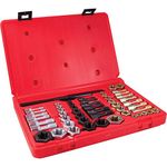 Gray Tools 91953 53 Piece Rethreading Kit, 19 Taps, 32 Dies and 2 Thread Files