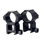 ToopMount Scope Rings 30mm High Profile Mounts, See-Thru Design, Ring Adapter Inserts Included, fits 30mm Diameter Scope Tube, for All Picatinny Rails