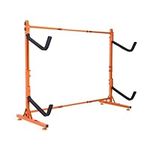 VEVOR Freestanding Kayak Storage Rack, Kayak Stand for 2 Kayak Canoe Paddleboard, Heavy-duty Steel Kayak Hanger Holder with Padded Arms and Adjustable Width, 175LBS Max Load, for Indoor Outdoor Garage