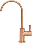 Akicon Copper Finish Kitchen Water Filter Faucet Fits Most Reverse Osmosis Units or Water Filtration System in Non-Air Gap, Only for Cold Water