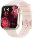 Smart Watch Women(Answer/Make Calls), 2023 Newest 1.8'' Bluetooth Smart Watch for Android iPhones, 5ATM Waterproof Outdoor Fitness Tracker with AI Voice/Heart Rate/SpO2/Sleep Monitor, Smartwatch Pink