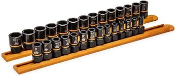 GearWrench 84784 1/4", 3/8" Drive Bolt Biter Impact Extraction Socket Set, 28 Pc.