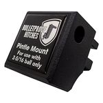 Bulletproof BulletProof Hitches Trailer Hitch Pintle Attachment Rated to 30,000lbs (Solid Steel, Black Epoxy Powder Coat)