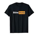 Bible Study Hub Logo Funny Sarcastic Adult Humor T-Shirt
