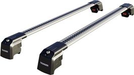 Thunder Carrier Roof Rack For MERCEDES GLC 2016-2022 Aluminium Roof Bars Cross Bars Roof Rail Lockable - Fits Flush Rails Roof Rails, Cross Bar, Rail Carrier Anti-Theft (Grey)