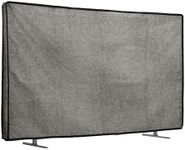 kwmobile Dust Cover for 32" TV - Linen TV Display Protector for TVs - Protect Your TV Screen - Dark Grey