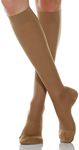 Relaxsan Microfibre 850M (1 Pair - Beige 4/XL) - microfiber moderate support knee high socks 15-20 mmHg