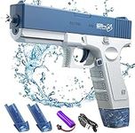 HY-MS Electric Water Guns, Automatic Water Guns 58Cc+58Cc Large Capacity, Water Guns up to 32ft Range, Water Gun for Adults Kids for Swimming Pool Party Beach Outdoor