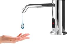 Tesrin Automatic Liquid Soap Dispenser Touchless for Bathroom and Kitchen with 33.81oz/1000ml Upgraded Infrared Sensors Built in Sink Soap Dispenser for Smart Home